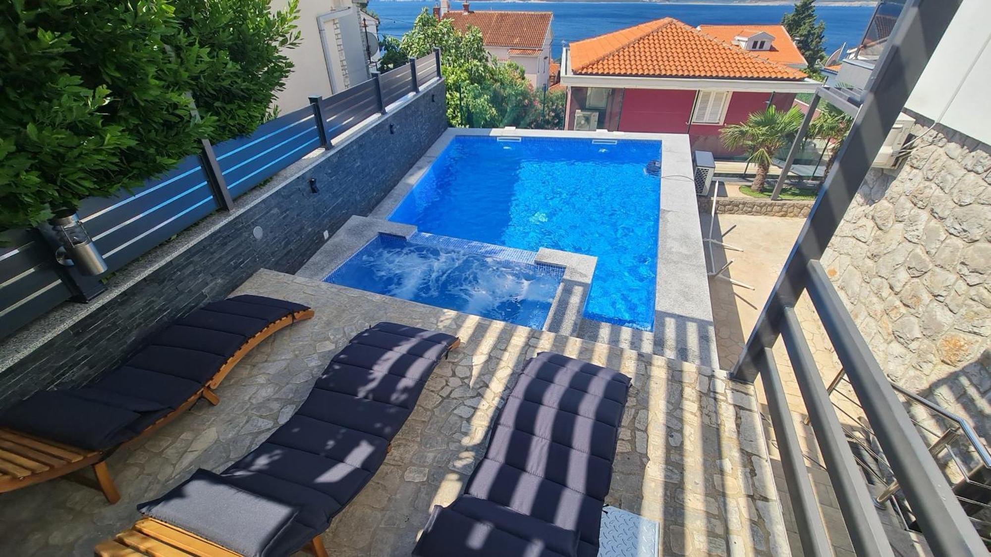 Apartments Blazevic, Heated Pool&Jacuzzi Dramalj Dış mekan fotoğraf